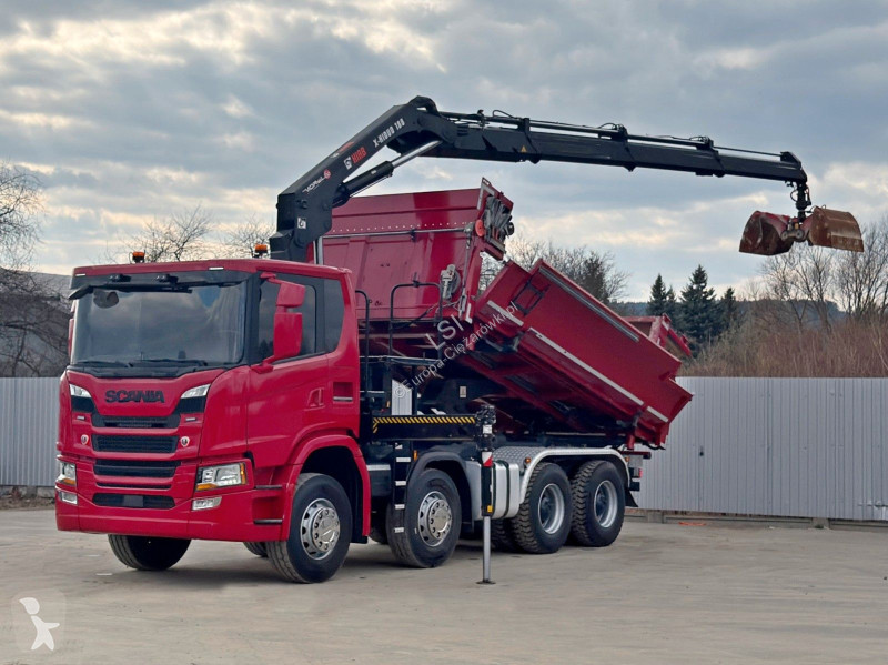 شاحنة Scania 450 Kipper*HIAB X - HIDUO 188 *...