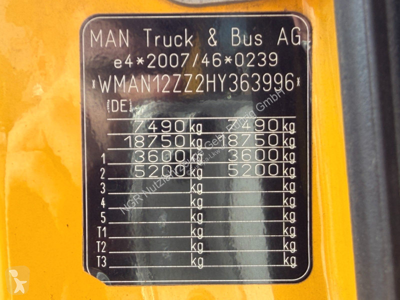 شاحنة MAN 8.250 4x2 | Tautliner | 6 Zylinder |...