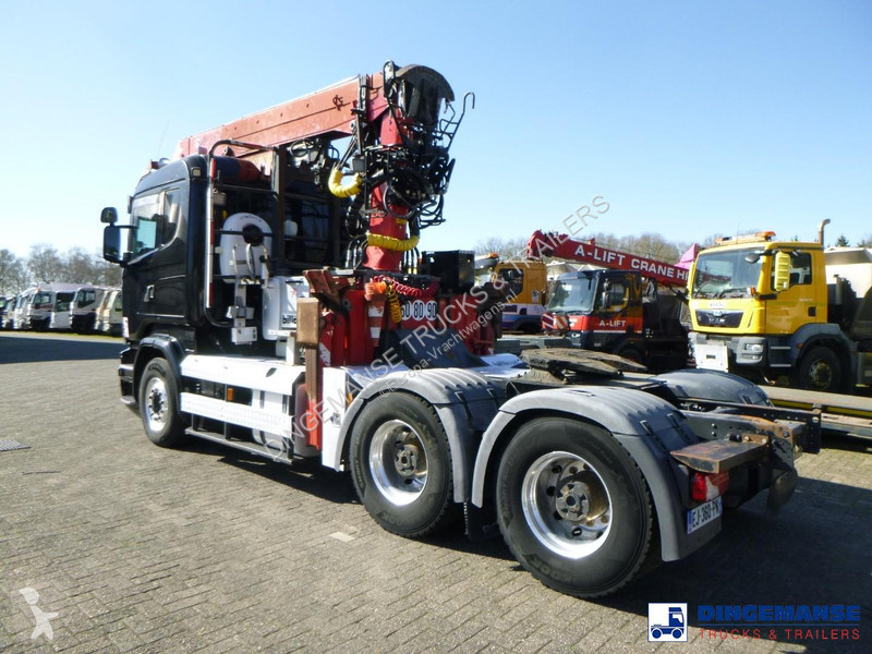 Lastbil Scania 580 6x4 Euro 6 + Jonsered 2850...