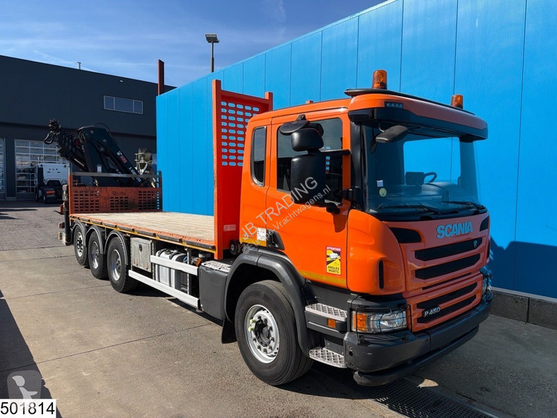 شاحنة Scania 450 8x4, EURO 6, Retarder, TO, Hiab
