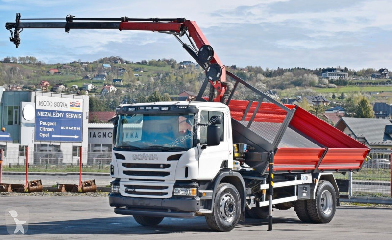شاحنة Scania 250* Kipper 4,75m * HMF 635 K2 +...