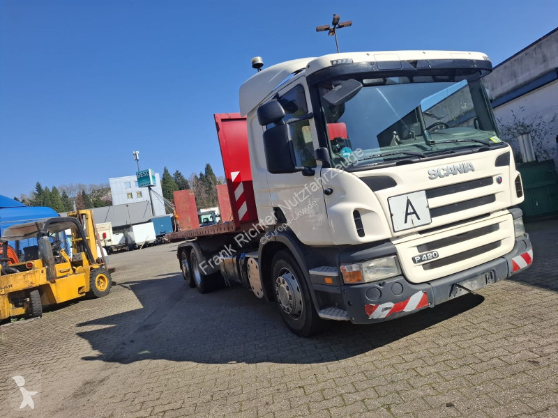 Camion Scania 420 Abroller org 357Tkm Meiler...