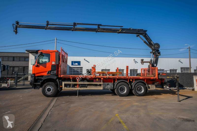 شاحنة Renault  K380 DXI -6x4+HIAB 21 T/m+4 EXT