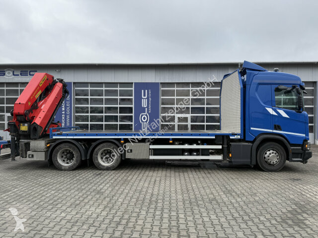 شاحنة Scania R500 6x4 Pritsche mit Kran...