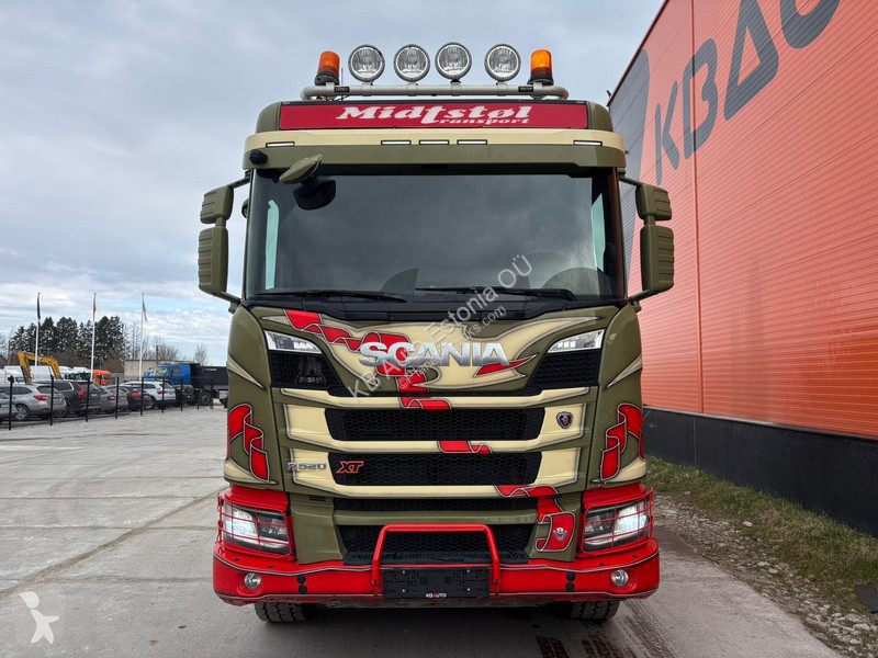 شاحنة Scania R 520 8x4 RETARDER / FU STEE / BOX...