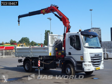 Камион DAF FA XB 260 4X2 SSI F110B.0.22 Active Kran Crane 6m3 tipper Automatic ACC Euro 6 Cranetruck Kraanwagen Kraan