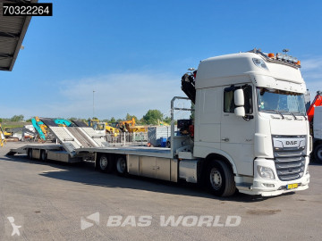 شاحنة DAF XF 530 6X2 NL-Combi HMF 1120 K-RC Kran Crane Transporter Lift-Axle ACC Euro 6