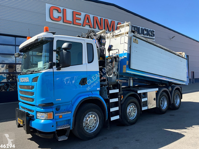 شاحنة Scania 410 Euro 6 HMF 16 Tonmeter Z-kraan