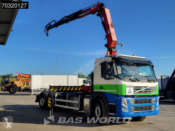 Камион Volvo FM7 FM 370 6X2 HMF 2200-K3 Kran Crane VDL S21-6200 Hooklift Lift+steering axle Euro 5