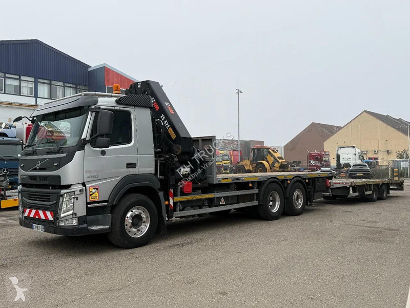 شاحنة Volvo 460 6X2 HIAB 422-6 + 2 AXLE TRAILER