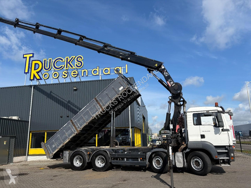 شاحنة MAN 35.440 + HIAB 322 E-7 HIPRO + TIPPER...