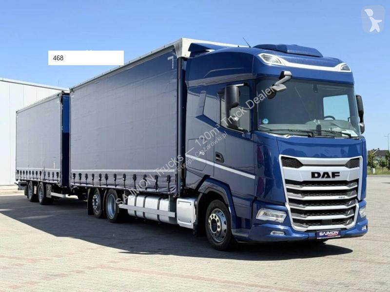 شاحنة مقطورة DAF XG 480 / ZESTAW TANDEM 120 M3...