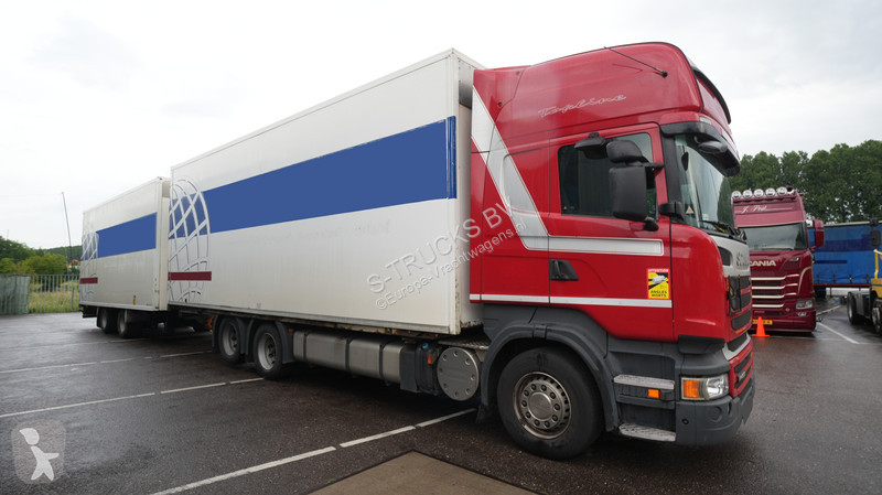 شاحنة Scania 400 6x2 closed box in combo with...