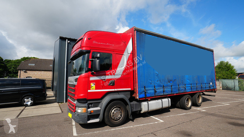 شاحنة Scania 400 6x2 Curtainside truck