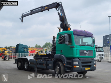 شاحنة MAN 26.360 TGA TGA 6X2 HIAB 166B-2 CL Crane + 20t Hook Steering Axle Euro 3