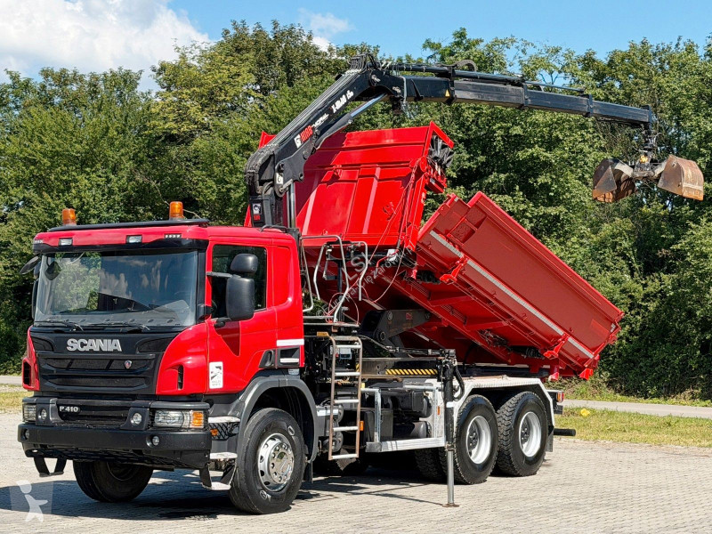 Kran Scania P 410 Kipper 4,95m * KRAN/FUNK +...