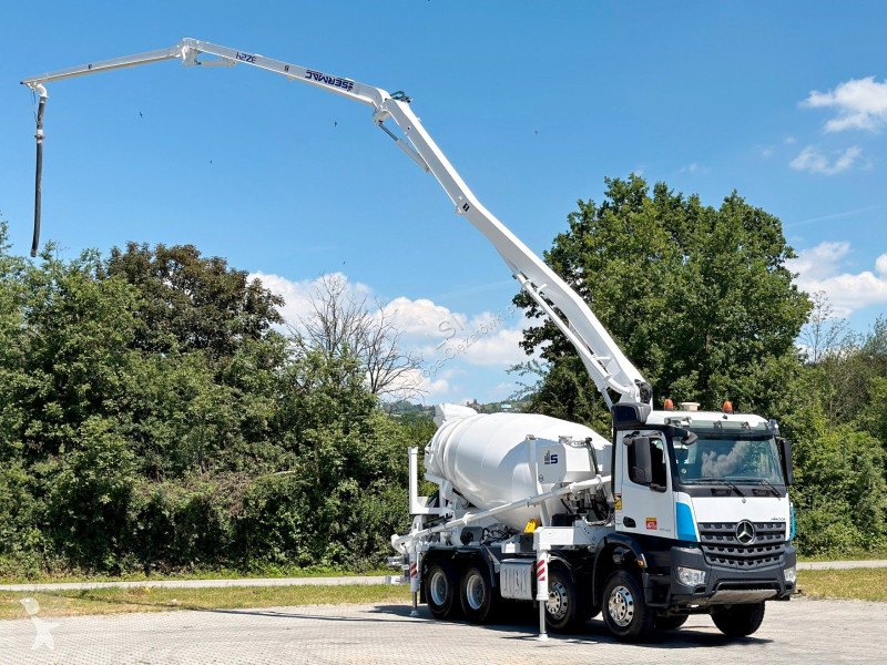 Камион Mercedes AROCS 3743 * Betonpumpe + FUNK...