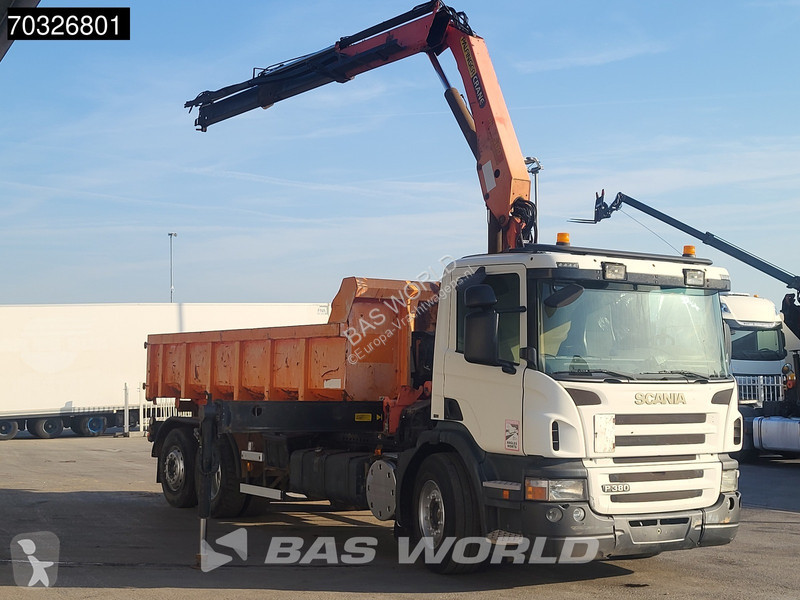 شاحنة Scania P380 P 6X2 Palfinger PK15500 Kran...