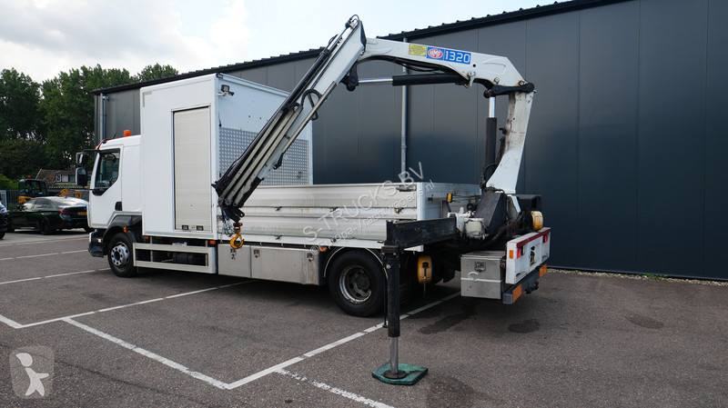 شاحنة Volvo 280 open box truck with HMF 1320...