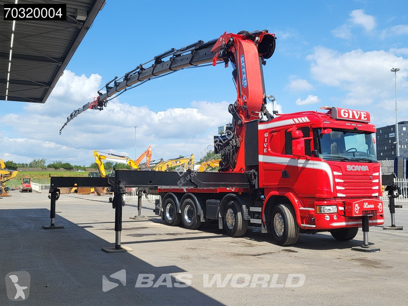 شاحنة Scania 490 8X4 EFFER 1750/8S + JIB 6S...