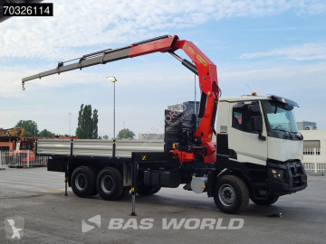 Камион Renault 420 K 6X4 NEW! EURO 3 Palfinger PK32080 Remote 5x Extensions Full Steel