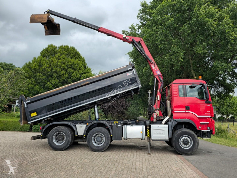 شاحنة MAN 33.400 6X6 BH WVT WS Z-crane/TIPPER!!...