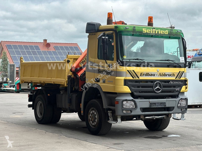 Camion Mercedes 1850 V8 MP2 4x4 BB Meiller-DSK,...