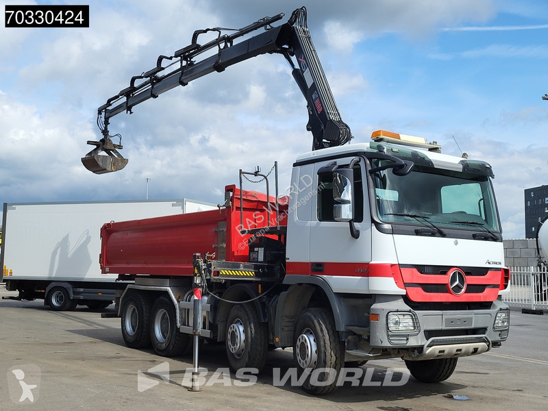 شاحنة Mercedes 4141 8X4 HIAB 166 D-4 Hiduo...