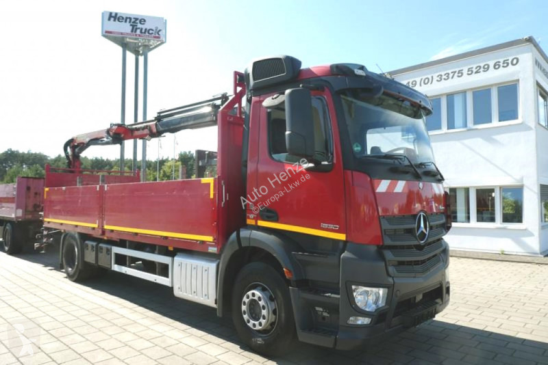 شاحنة Mercedes Antos 1830 L Pritsche Heckkran Funk