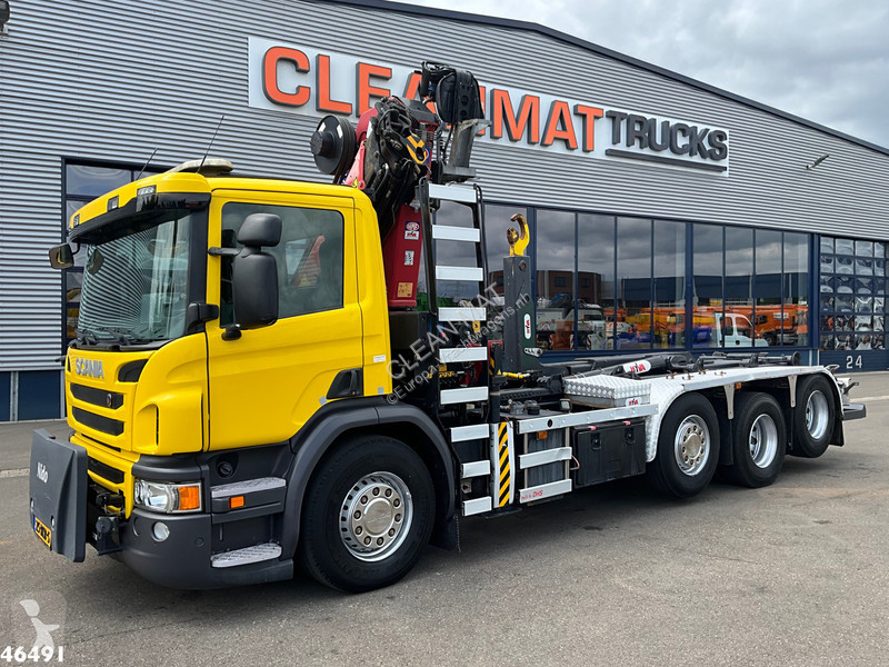 شاحنة Scania 450 Euro 6 HMF 21 Tonmeter laadkraan