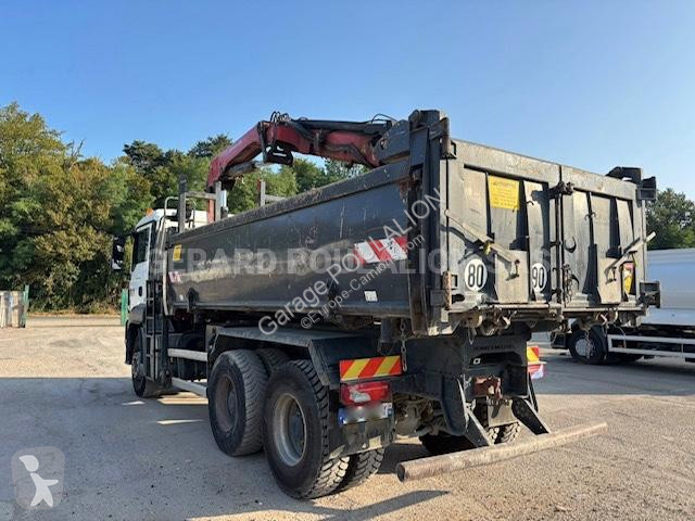 شاحنة MAN BI-BENNE MARREL + grue HMF 1310K3...