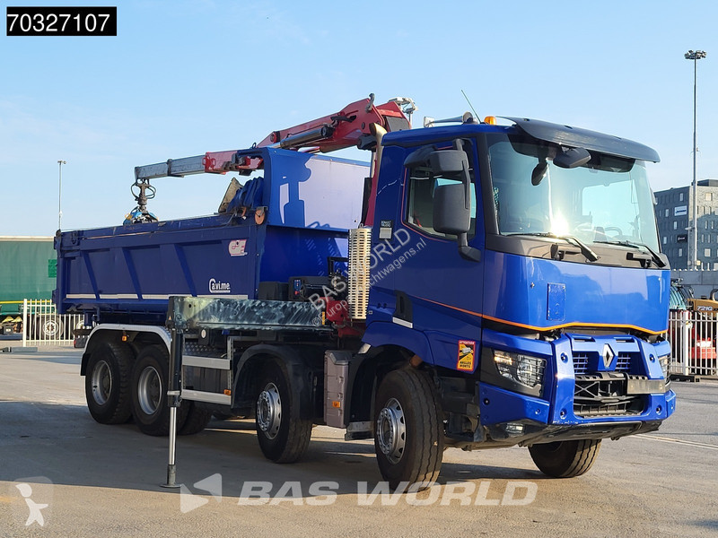 شاحنة Renault C 480 C 8X4 HMF 2243 Z-Crane...