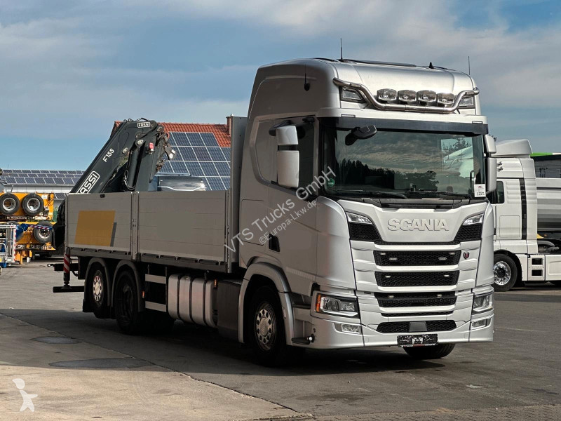 Lastbil Scania R450 6x2  Pritsche FASSI 155 K...