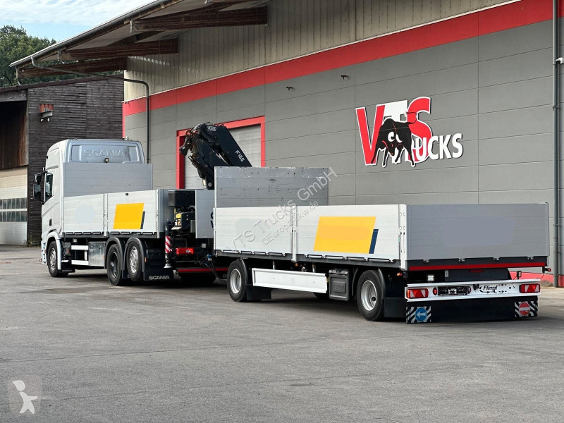 Lastbil Scania R450 6x2  & Fliegl/ FASSI...
