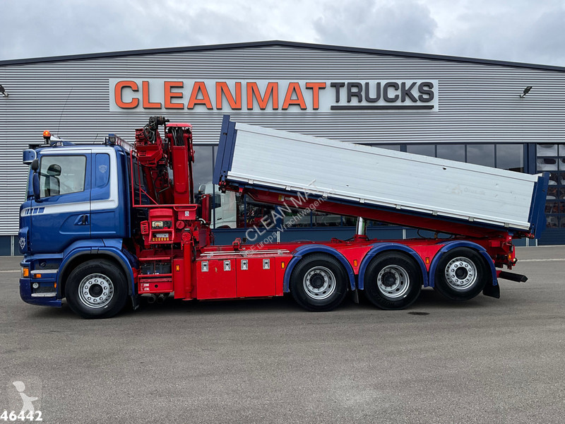 شاحنة Scania 560 V8 8x4 etarder Hiab 24...