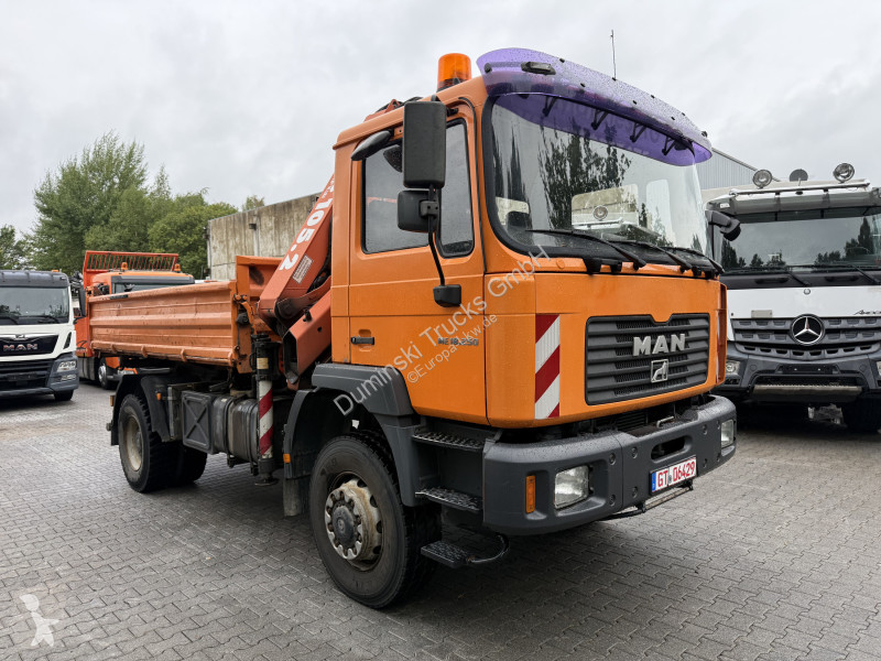 شاحنة MAN ME 18.250 4X4 Kipper mit Kran Atlas...