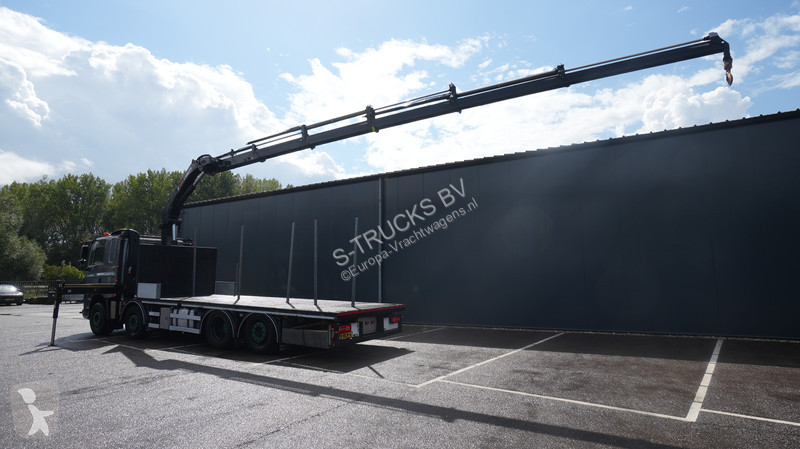 شاحنة DAF 480 8x2 Open box truck with Hiab...