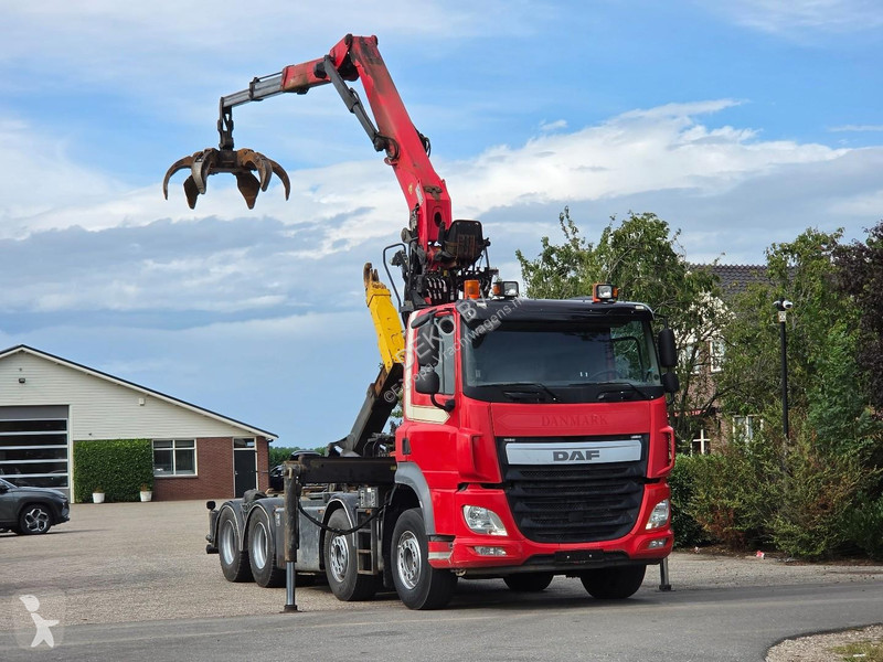 Vrachtwagen DAF 510 Palfinger Z crane. HOOK...