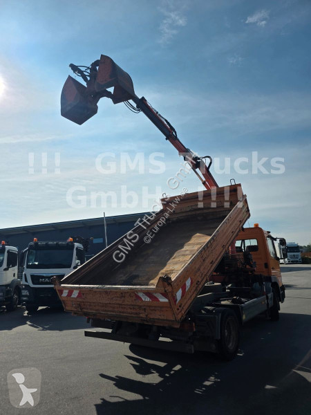 Camion Mercedes 1218 / Kipper+Kran / load...