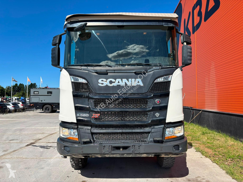 Vrachtwagen Scania R 580 8x4 RETARDER / BOX...