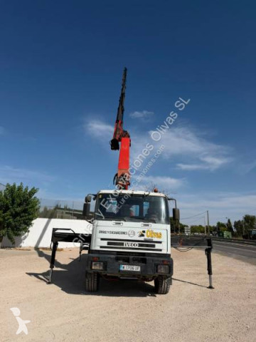 Iveco dropside crane truck