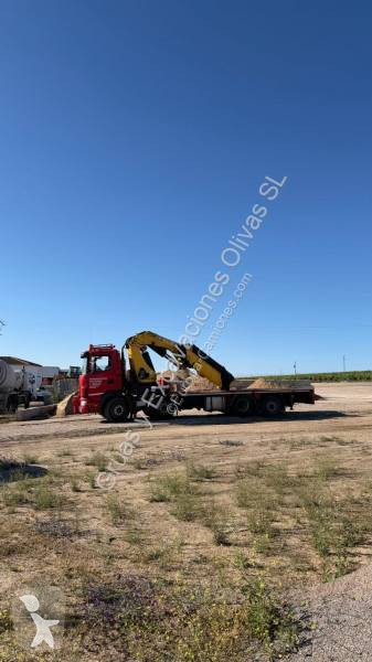Camion grue ridelles Scania