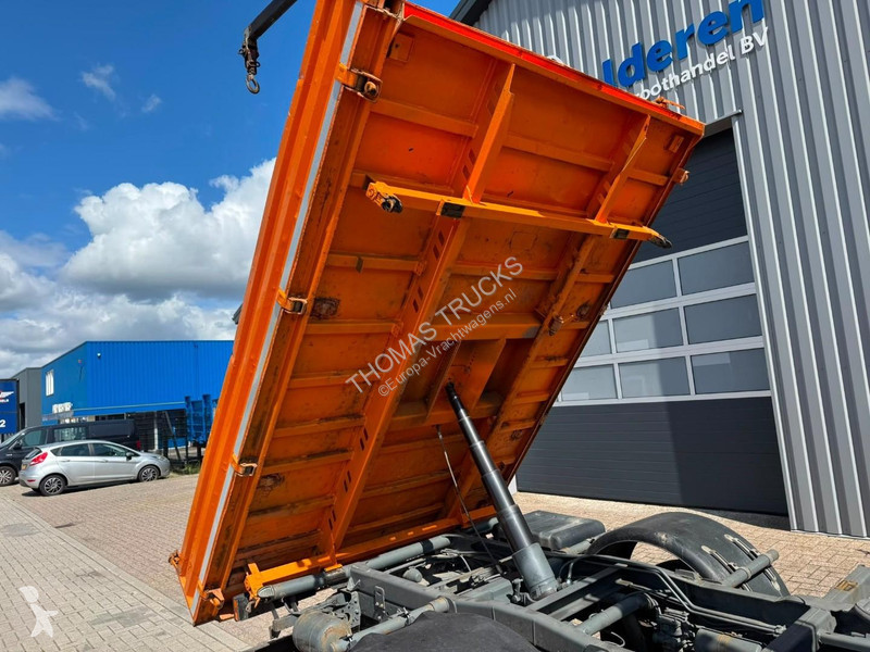 Camion Mercedes 816 Kraan / 3-zijdige Kipper,...