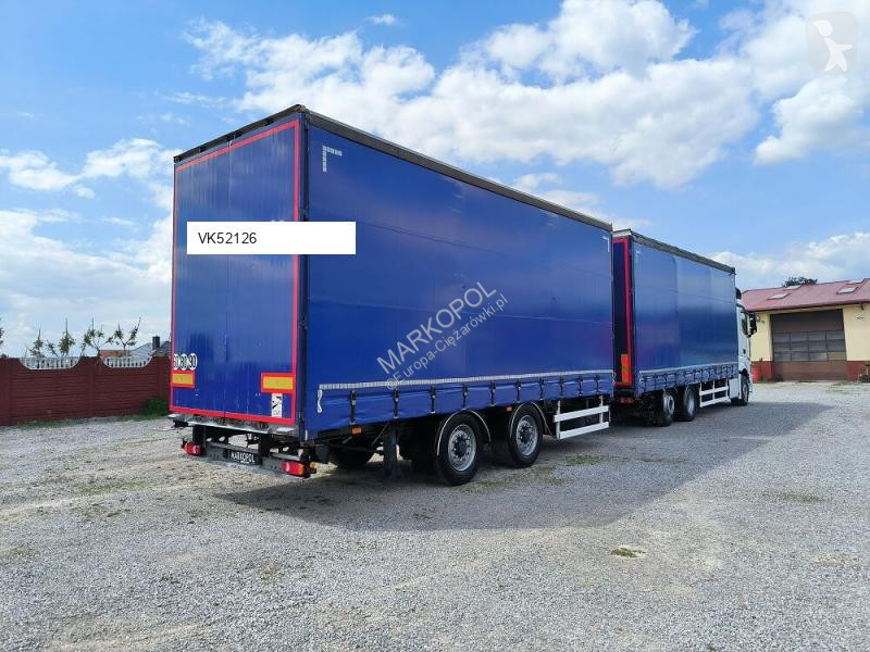 Camion Mercedes TANDEM/ PRZEJAZDOWA/ NOWE PLANDEKI