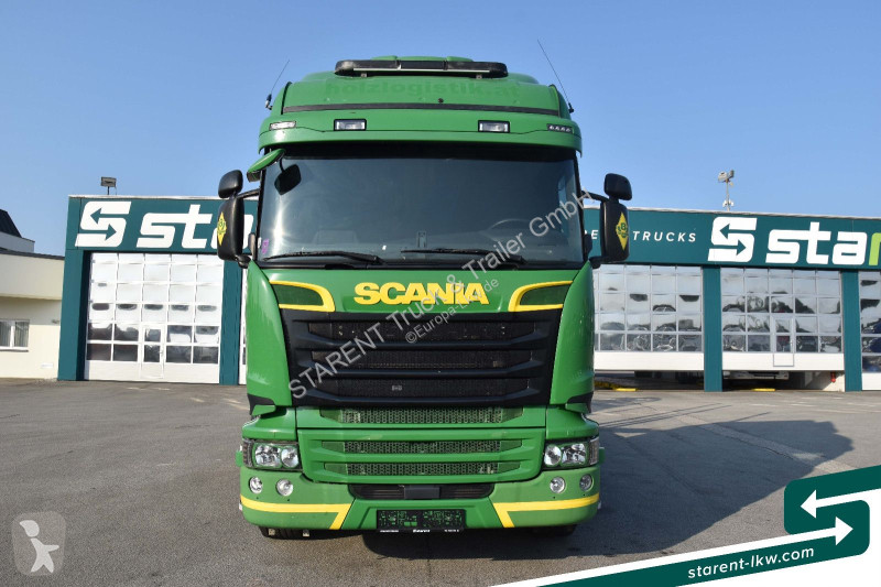 Camion Scania R580 V8 6x4 alfinger Kabinenkran...