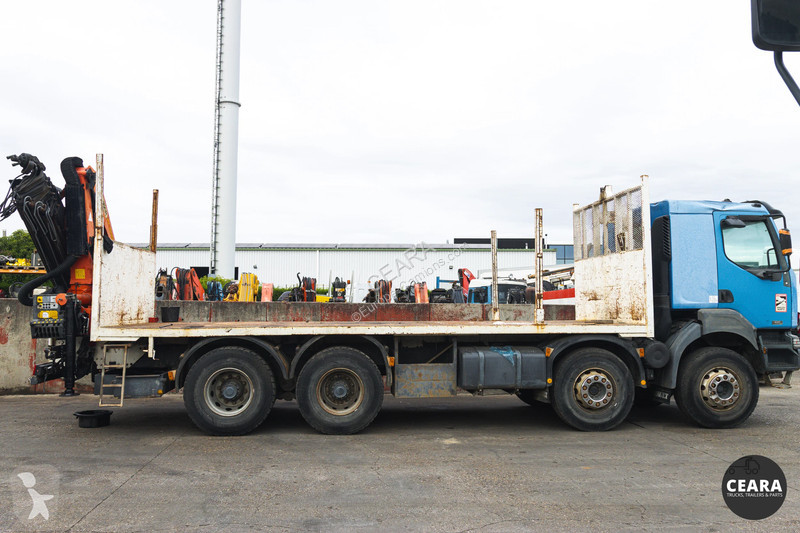 Camión Renault 370 dCi 8x4 Plateau grue