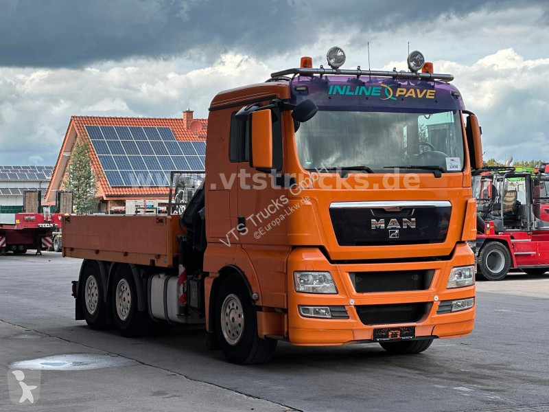 Camión MAN TGX 6x4 Pritsche + HIAB 166E-2 Ladekran
