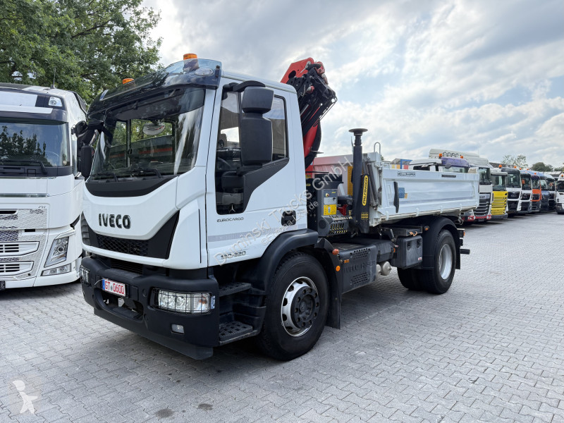Camión Iveco EuroCargo 180-320 Kipper mit Kran...