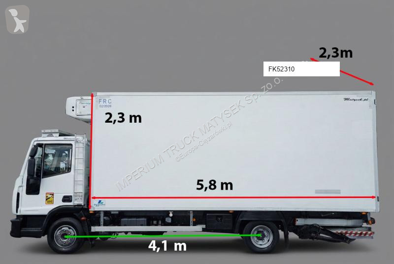 Camión Iveco EUROCARGO  / 4x2 / CHŁODNIA 5,8 M...