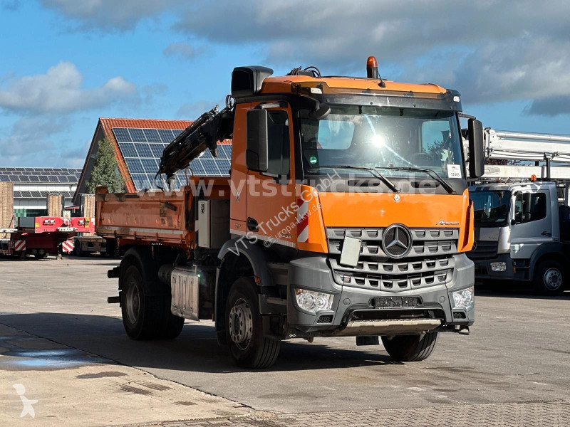 Kamion Mercedes 1833K 4x2 Meiller-DSK mit Hiab...
